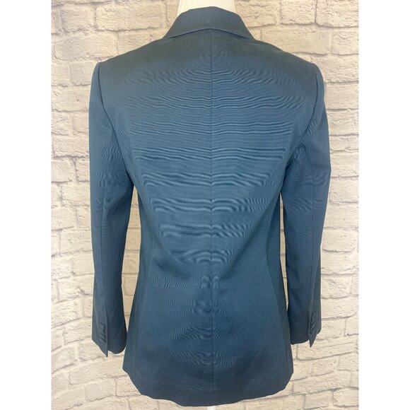 Rebecca Taylor Blazer Ottoman Style Teal Blue Color Ladies Size 8 Jacket - Picture 3 of 9